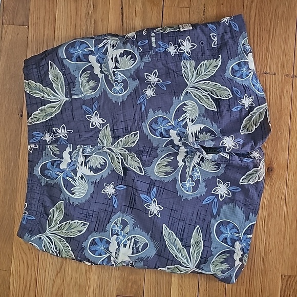 Tommy Bahama Mens Swim Trunks Size Small Hawaiian Floral Fish Print Nylon Mesh - Picture 8 of 9